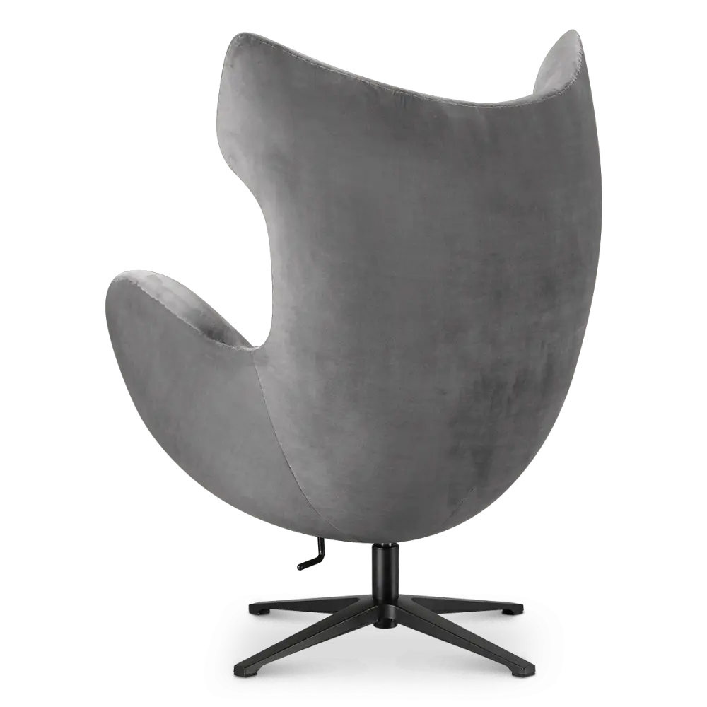 Flag Chair Zilver Grijs Velvet
