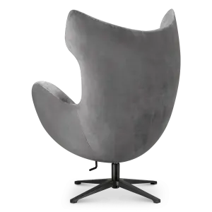 Flag Chair Zilver Grijs Velvet