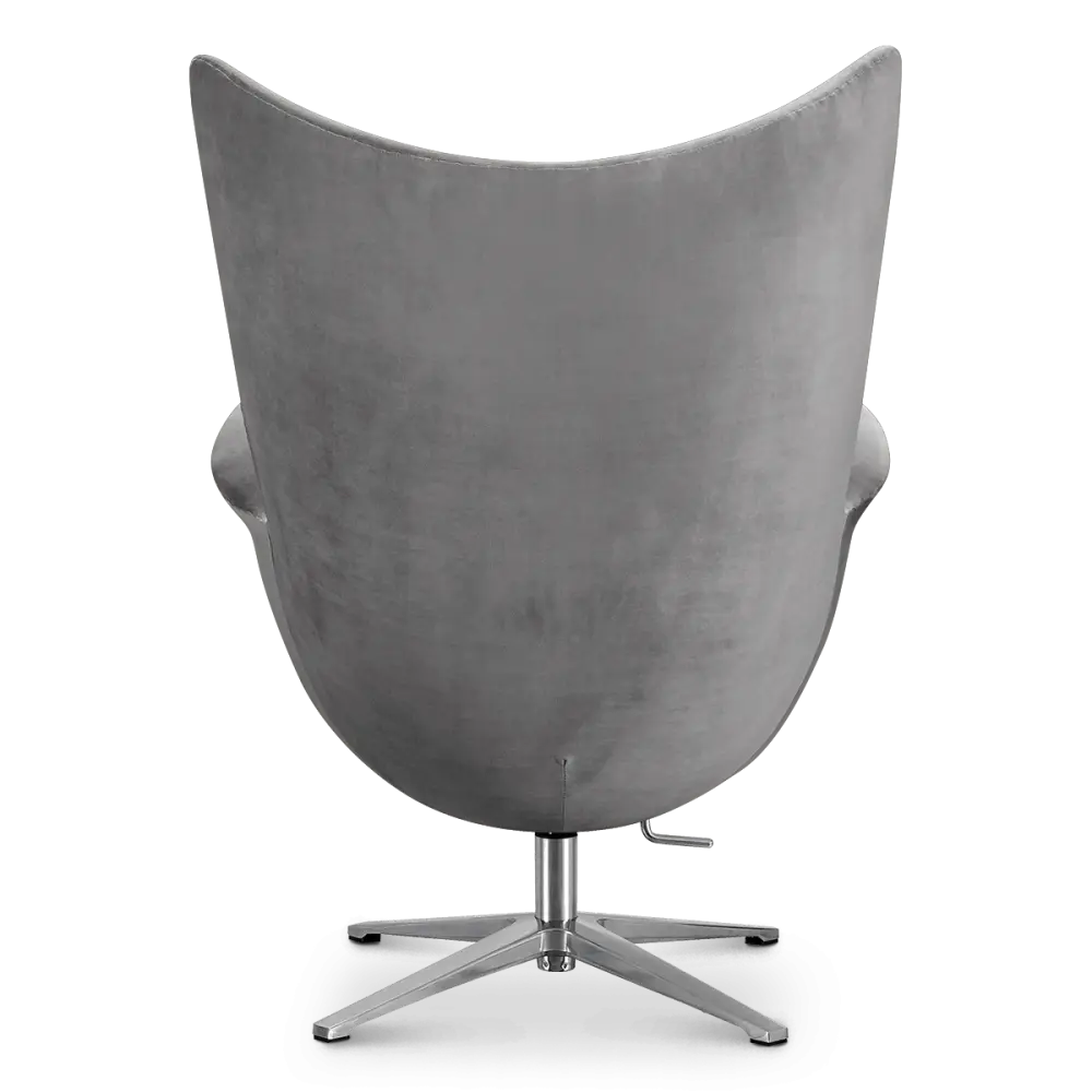 Flag Chair Zilver Grijs Velvet