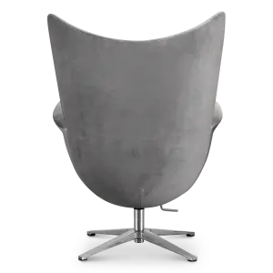 Flag Chair Zilver Grijs Velvet