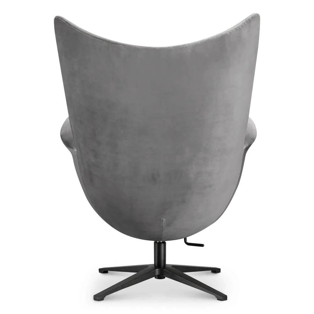 Flag Chair Zilver Grijs Velvet