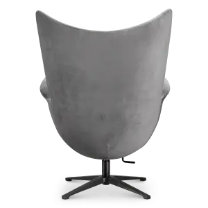 Flag Chair Zilver Grijs Velvet
