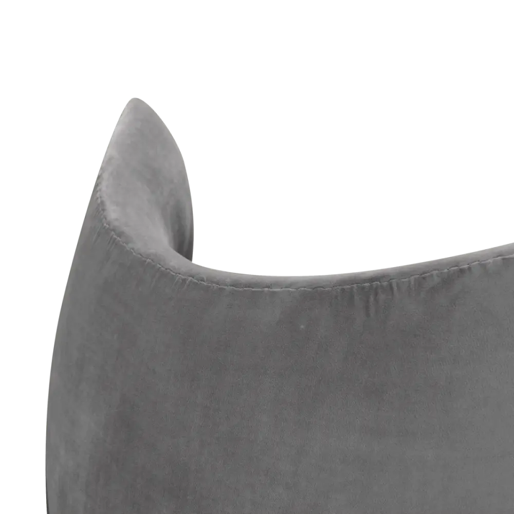 Flag Chair Zilver Grijs Velvet
