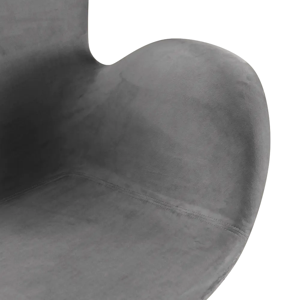 Flag Chair Zilver Grijs Velvet