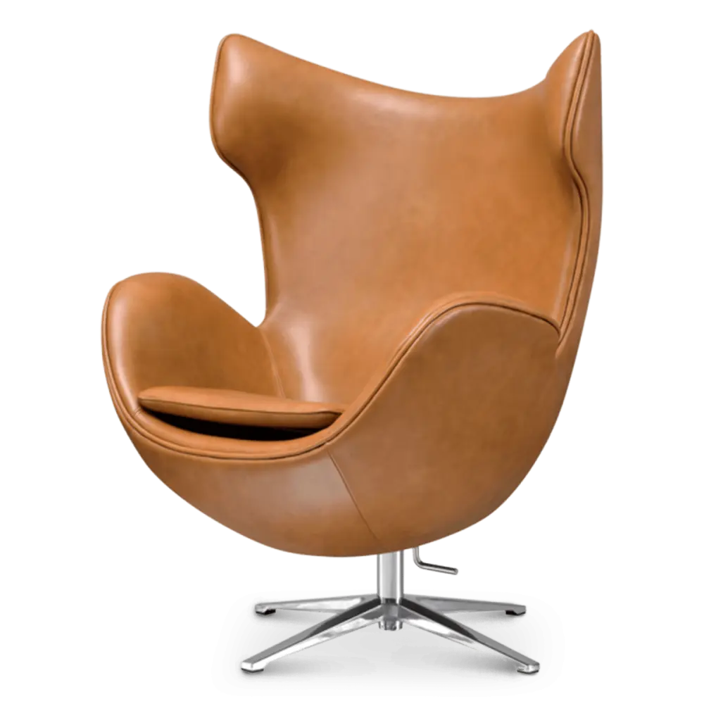 Flag Chair Cognac / Bruin Leer