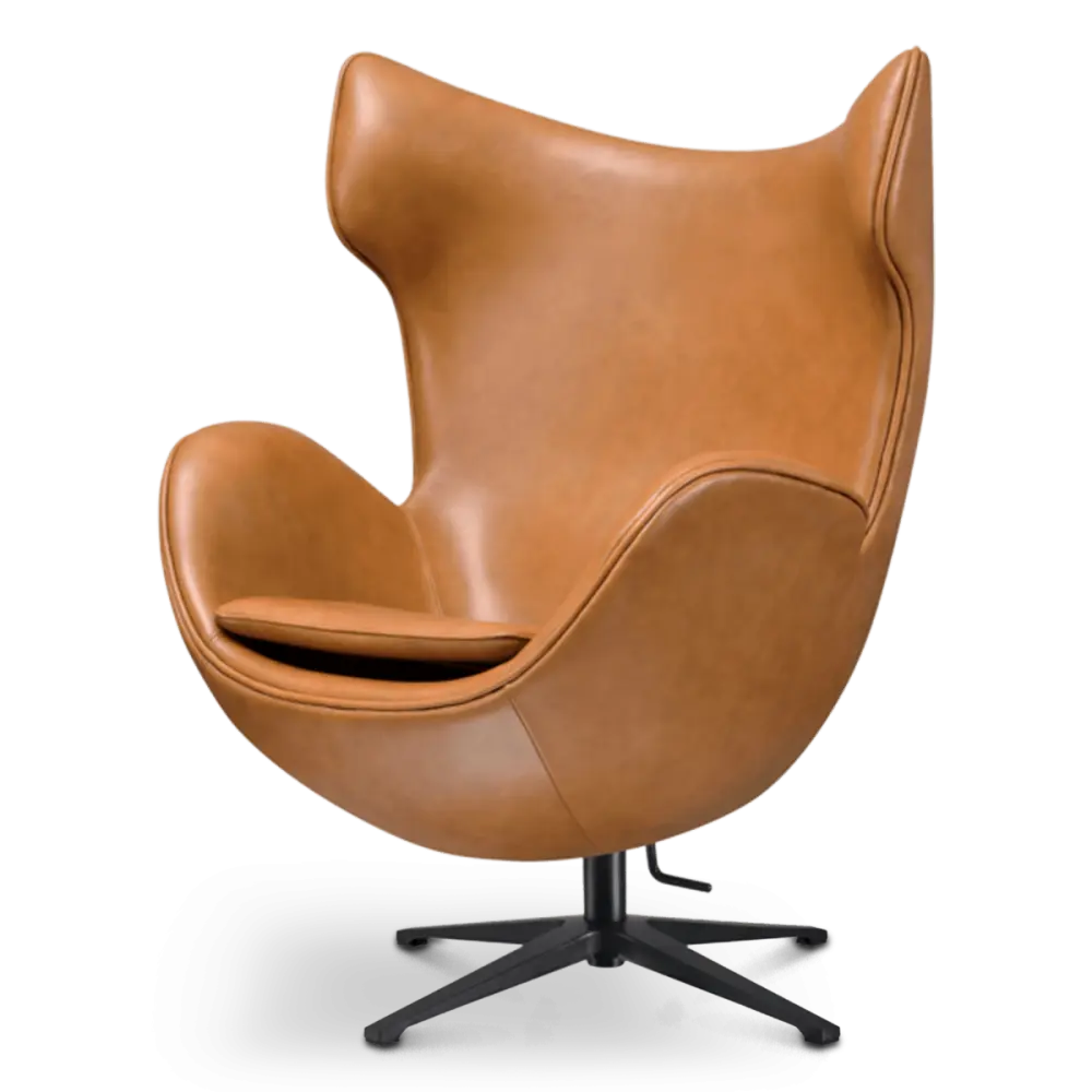 Flag Chair Cognac / Bruin Leer