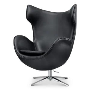 Flag Chair Zwart Leer