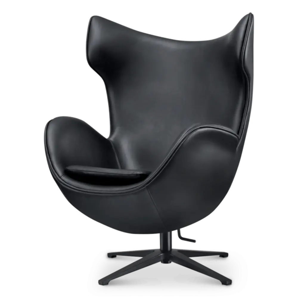 Flag Chair Zwart Leer