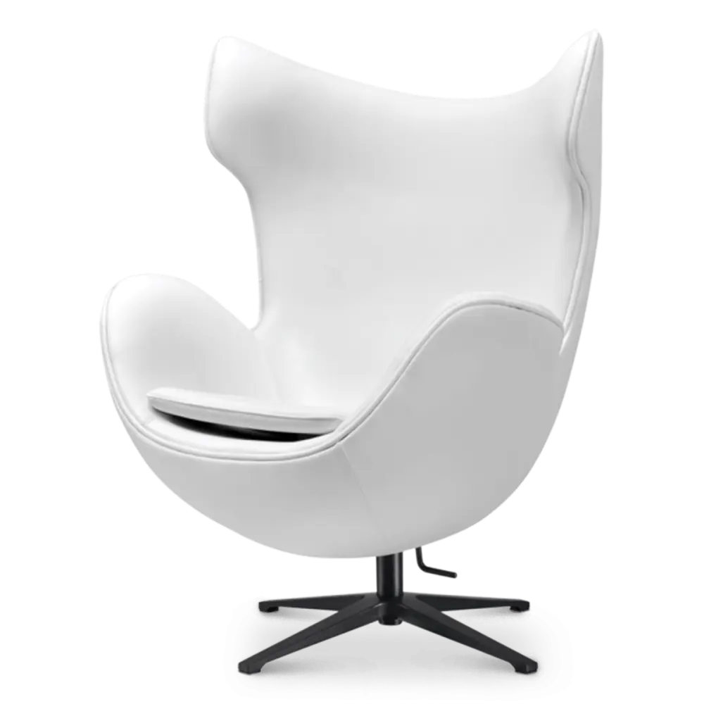 Flag Chair Wit Leer