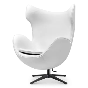 Flag Chair Wit Leer
