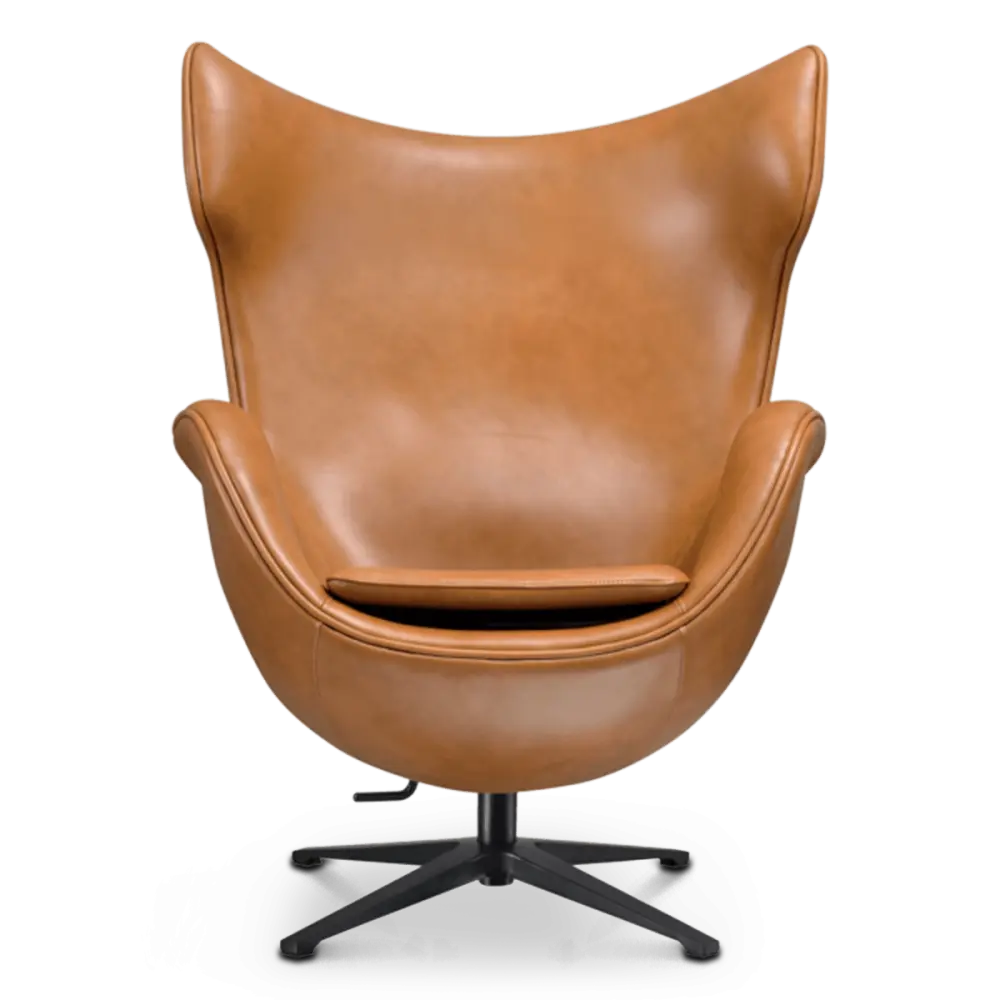 Flag Chair Cognac / Bruin Leer
