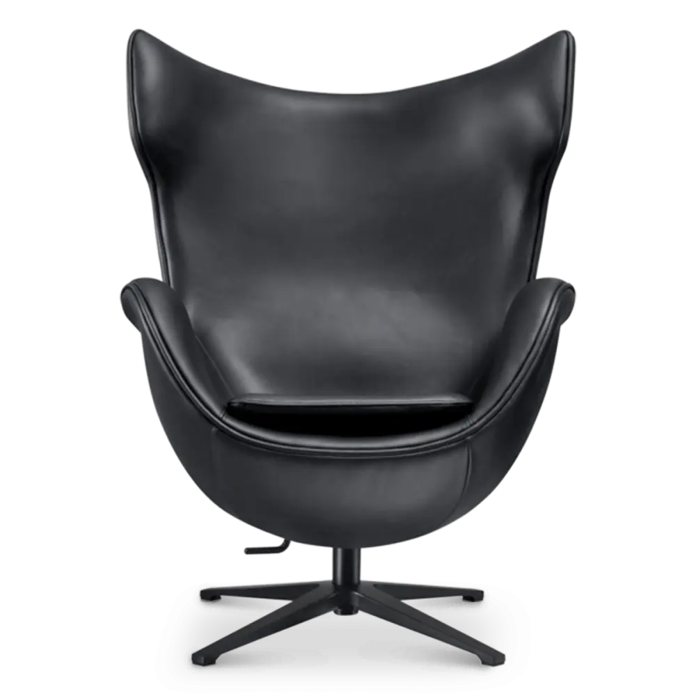 Flag Chair Zwart Leer