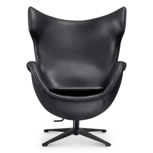 Flag Chair Zwart Leer