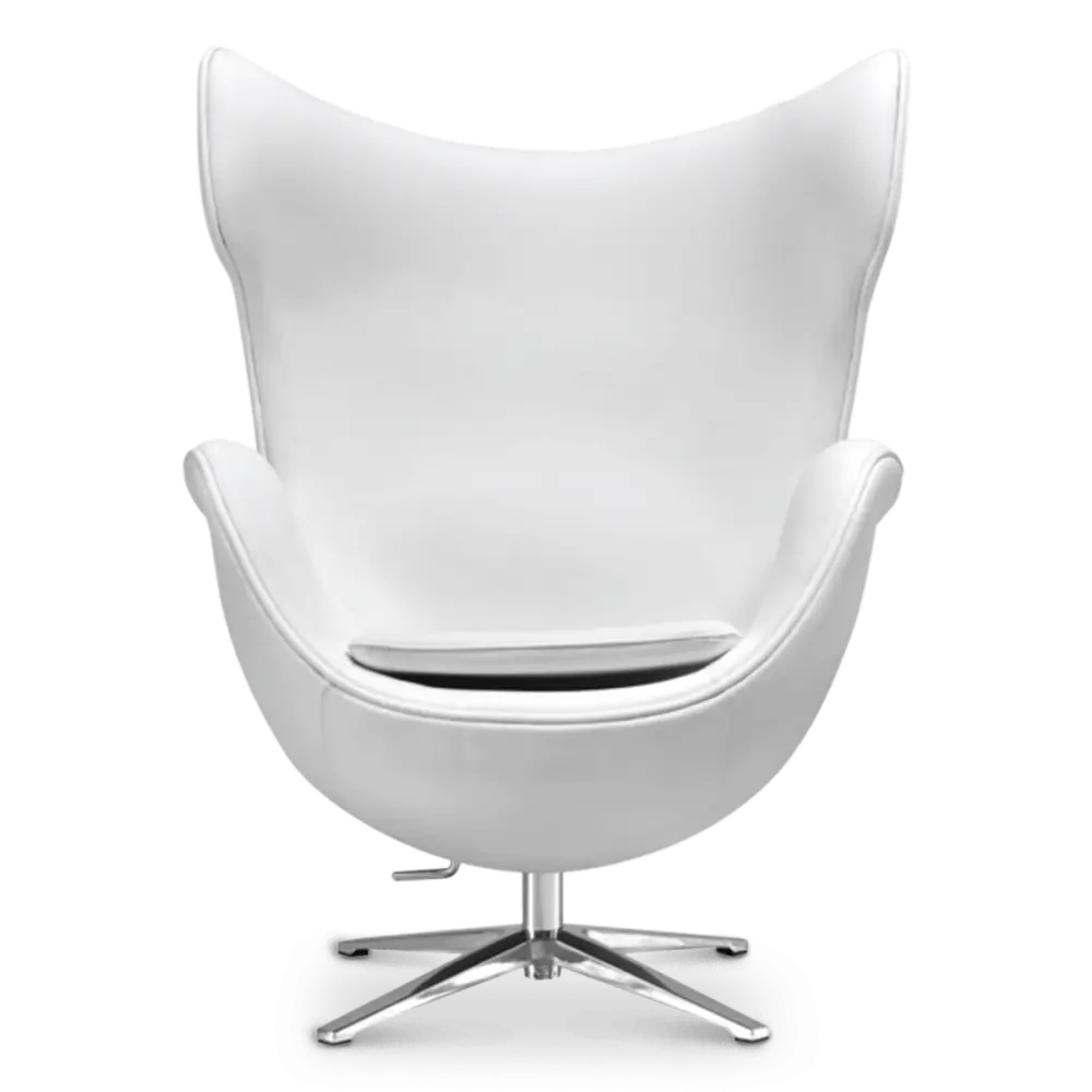 Flag Chair Wit Leer