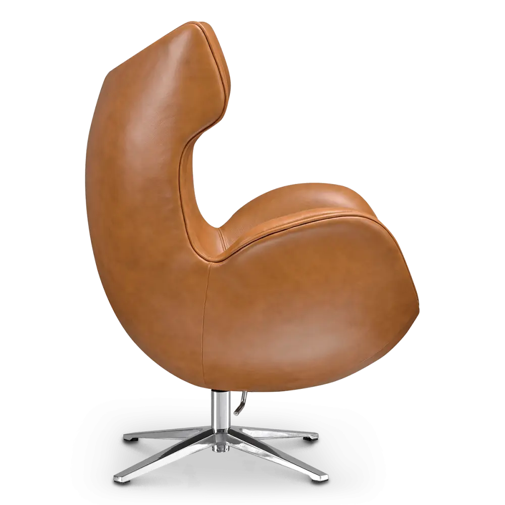 Flag Chair Cognac / Bruin Leer
