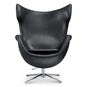 Flag Chair Zwart Leer