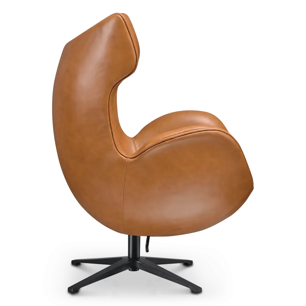 Flag Chair Cognac / Bruin Leer