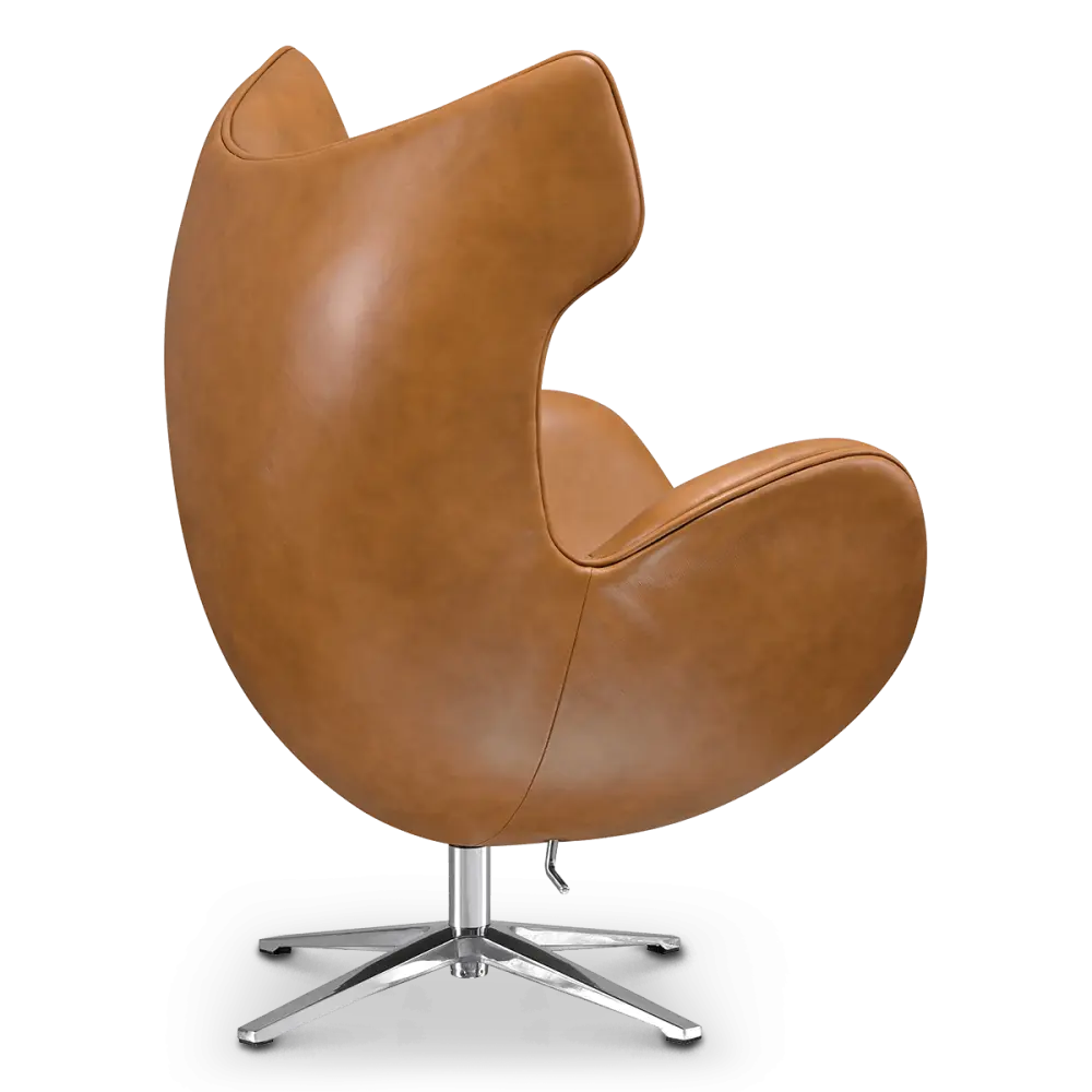 Flag Chair Cognac / Bruin Leer