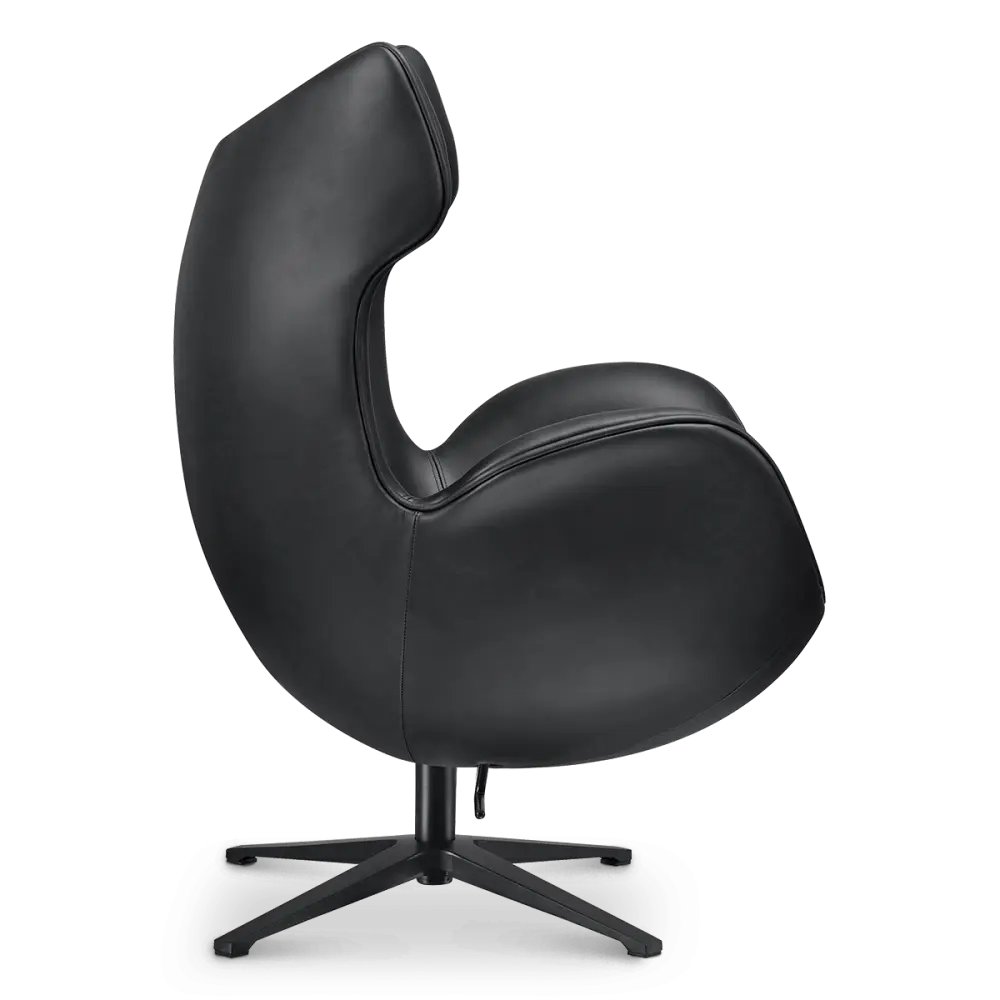 Flag Chair Zwart Leer