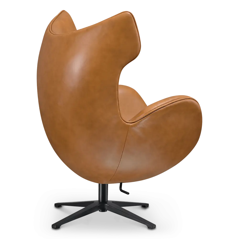 Flag Chair Cognac / Bruin Leer