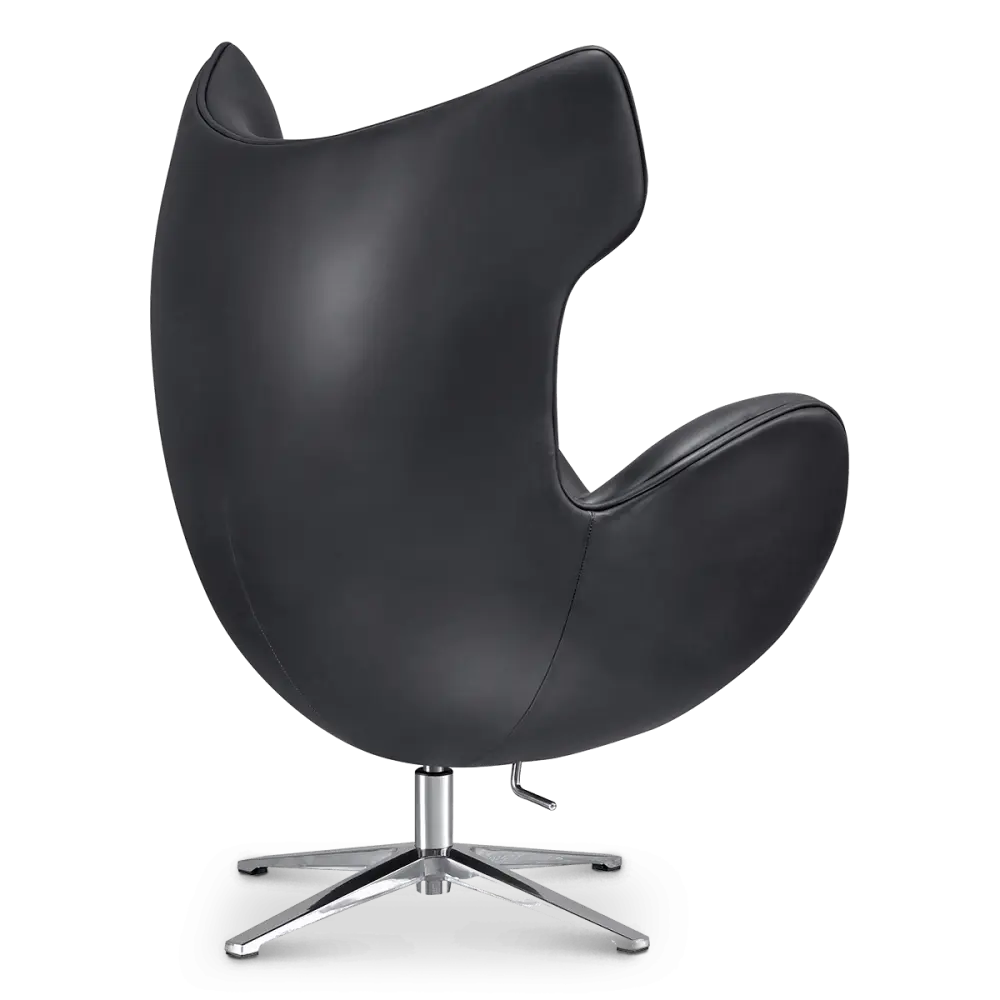 Flag Chair Zwart Leer