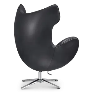 Flag Chair Zwart Leer