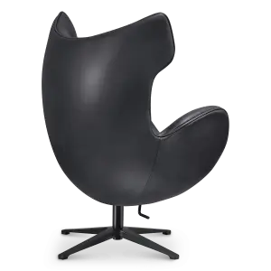 Flag Chair Zwart Leer