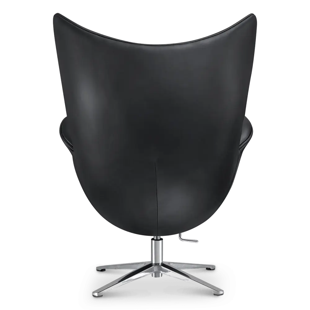 Flag Chair Zwart Leer