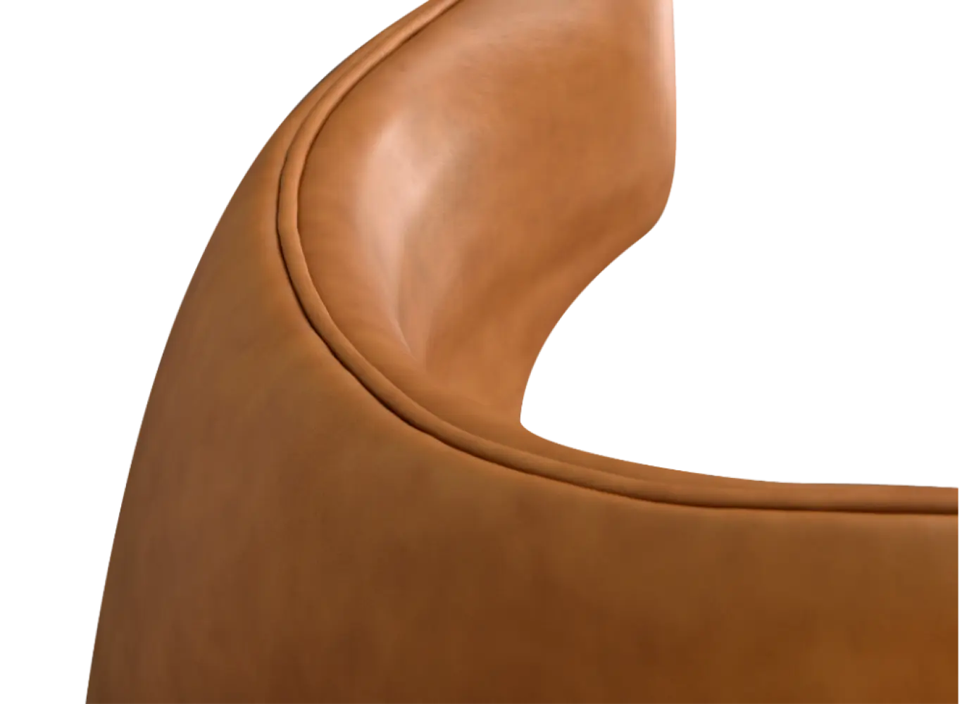 Flag Chair Cognac / Bruin Leer