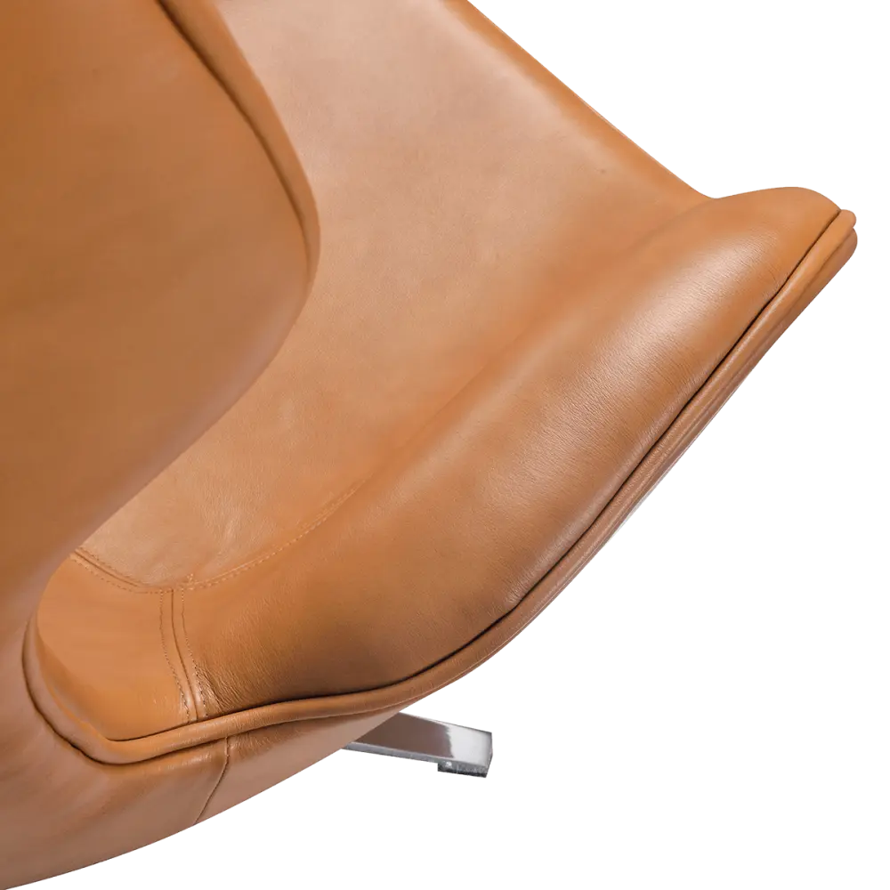 Flag Chair Cognac / Bruin Leer
