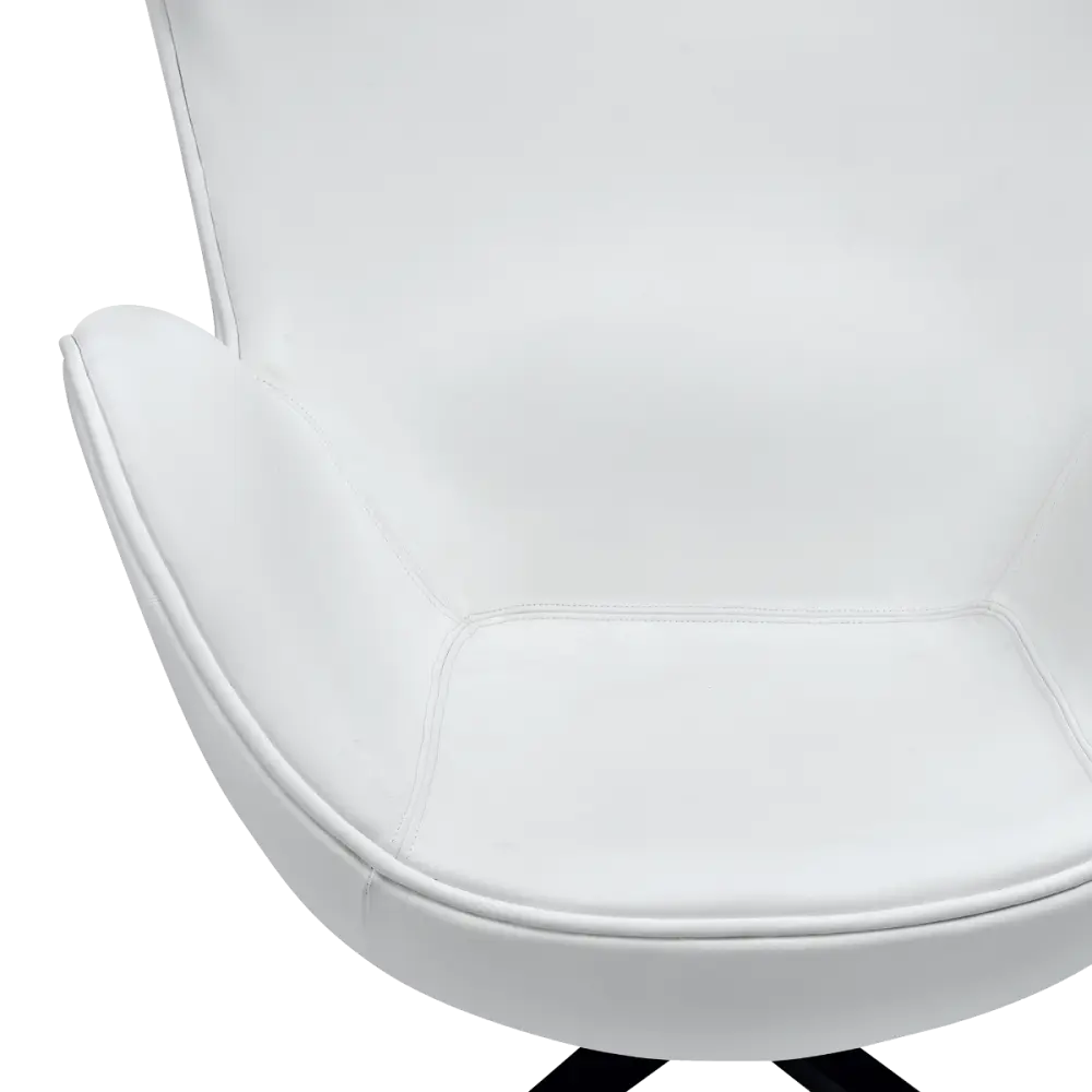 Flag Chair Wit Leer