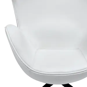 Flag Chair Wit Leer