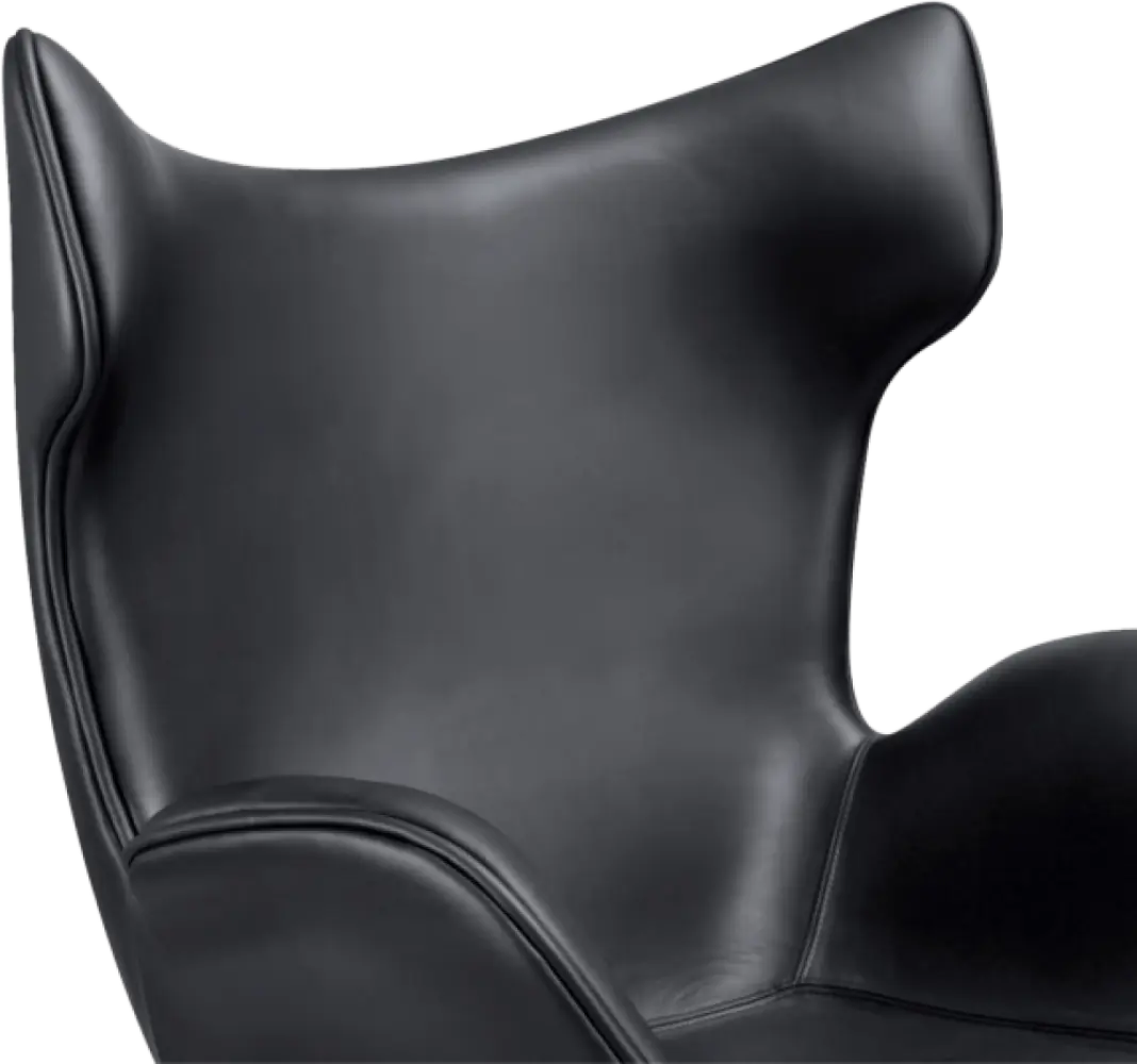 Flag Chair Zwart Leer