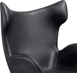 Flag Chair Zwart Leer
