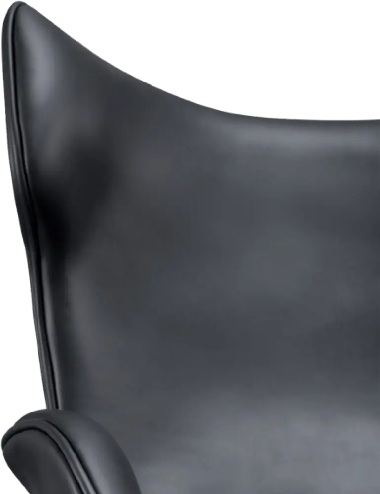 Flag Chair Zwart Leer