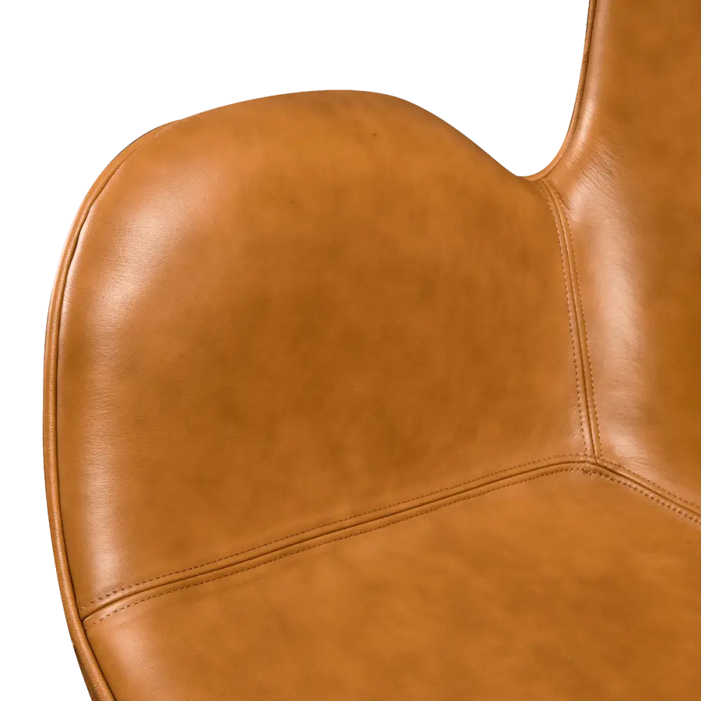 Flag Chair Cognac / Bruin Leer