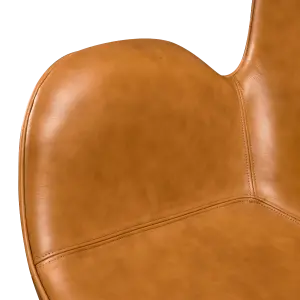 Flag Chair Cognac / Bruin Leer