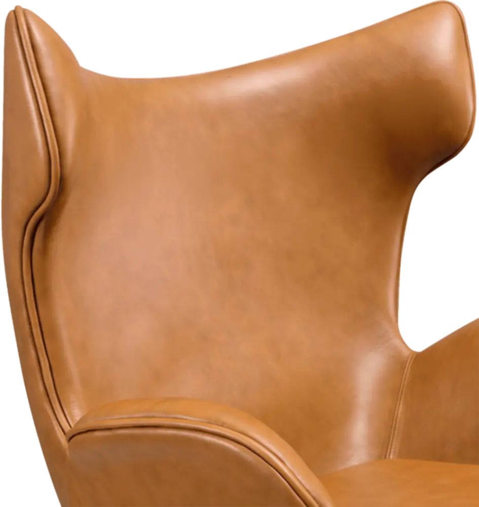 Flag Chair Cognac / Bruin Leer