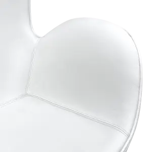 Flag Chair Wit Leer
