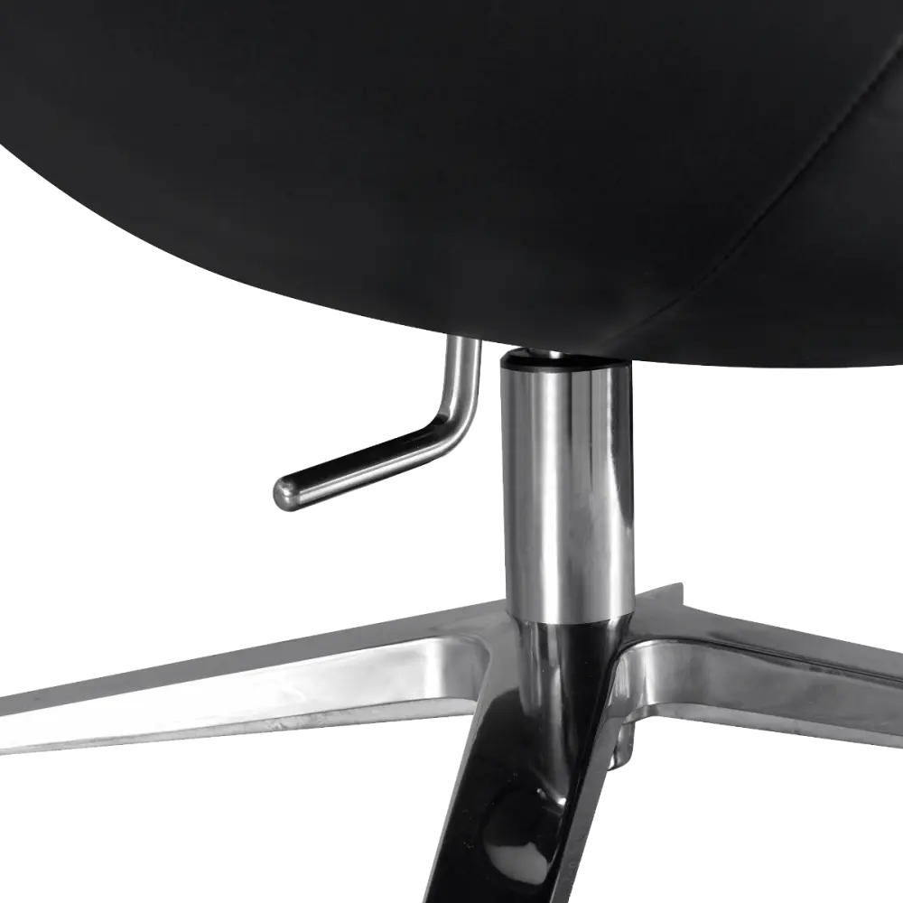 Flag Chair Zwart Leer
