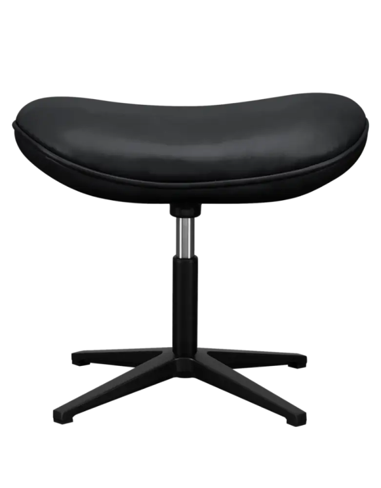Flag Chair Zwart Leer