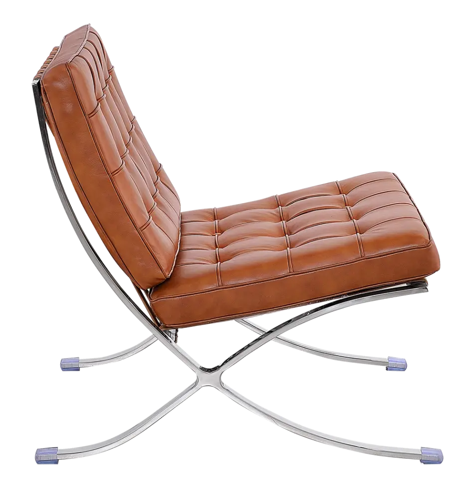Barcelona Chair Luxe Volleer Cognac/Bruin