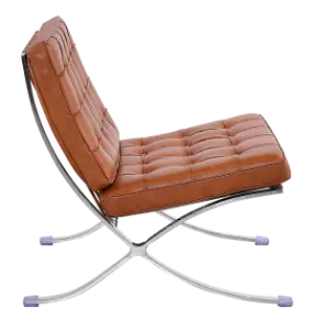 Barcelona Chair Luxe Volleer Cognac/Bruin