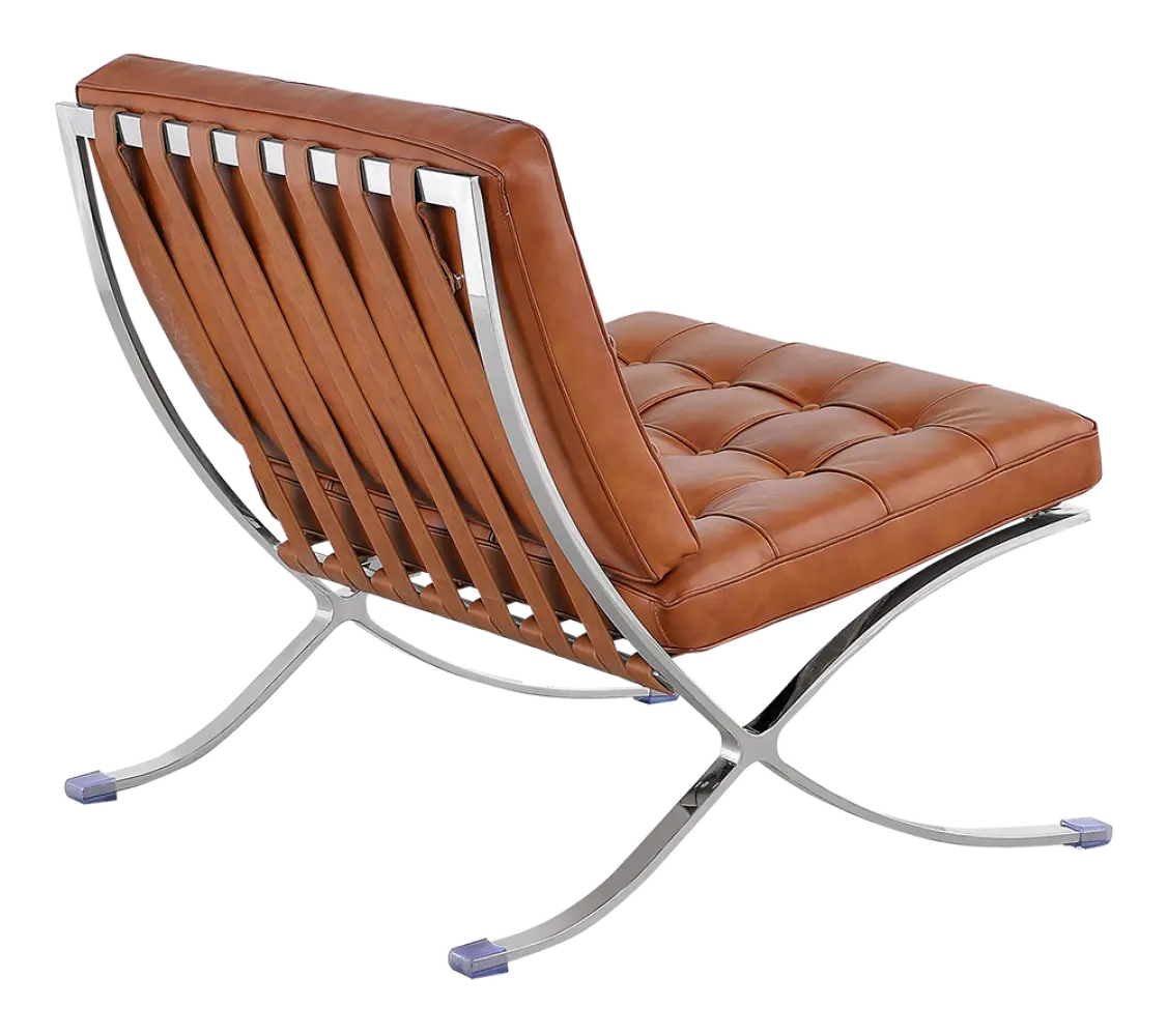 Barcelona Chair Luxe Volleer Cognac/Bruin