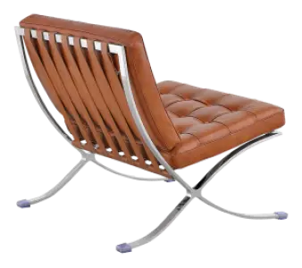 Barcelona Chair Luxe Volleer Cognac/Bruin