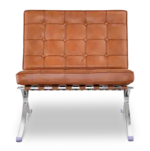 Barcelona Chair Luxe Volleer Cognac/Bruin