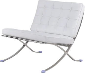 Barcelona Chair Luxe Volleer Wit