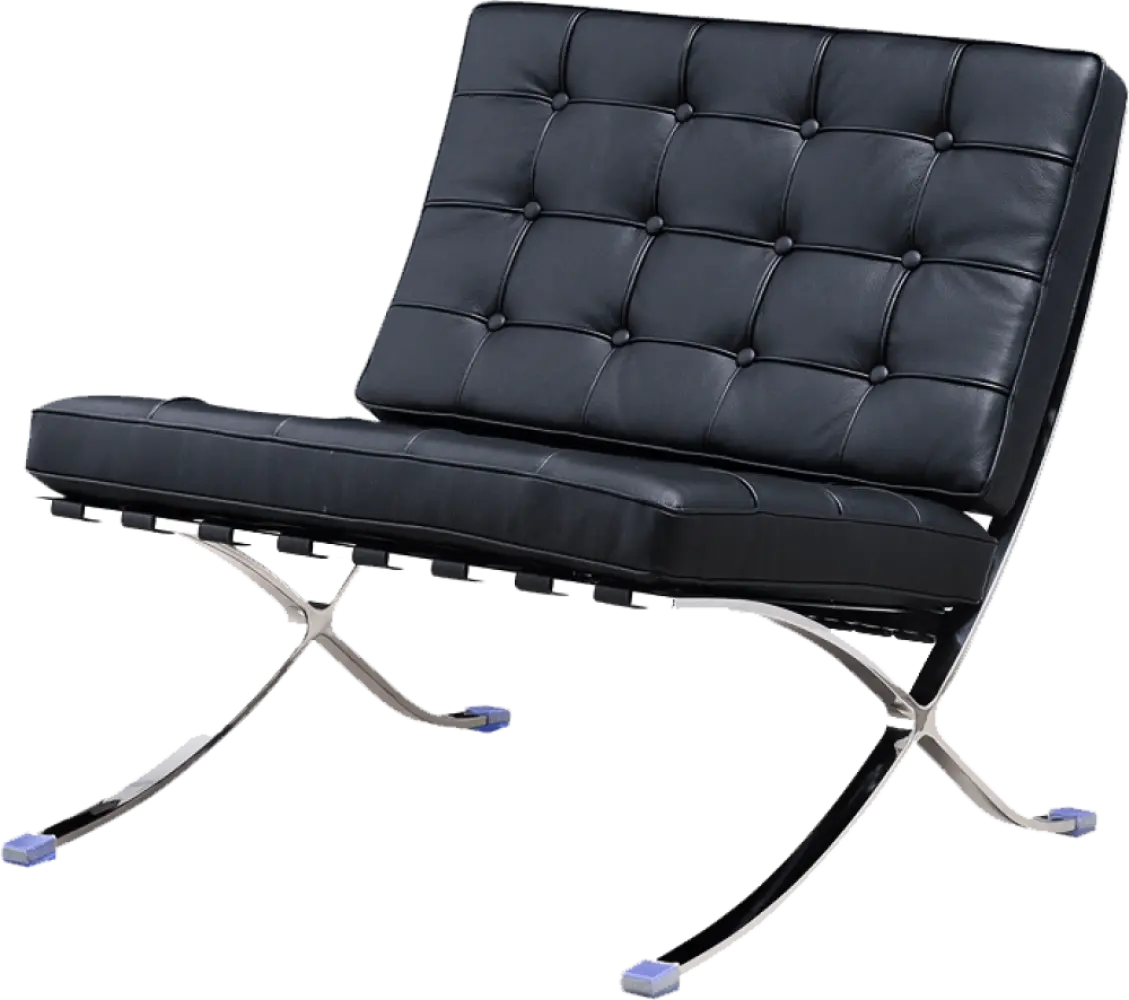 Barcelona Chair Luxe Volleer Zwart