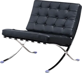 Barcelona Chair Luxe Volleer Zwart