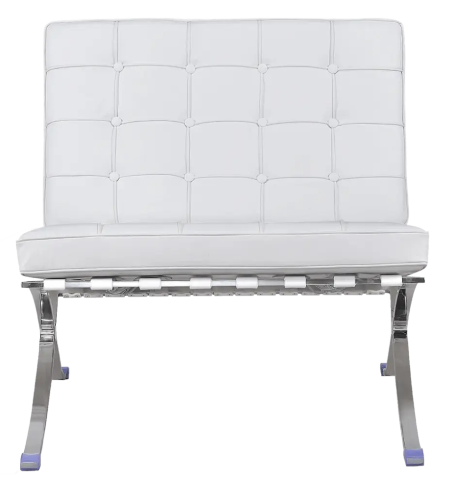 Barcelona Chair Luxe Volleer Wit